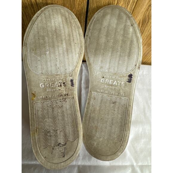 Greats Brooklyn The Wooster Leather Slip-On Sneakers Peach Pink Women’s 9.5 - Picture 6 of 7